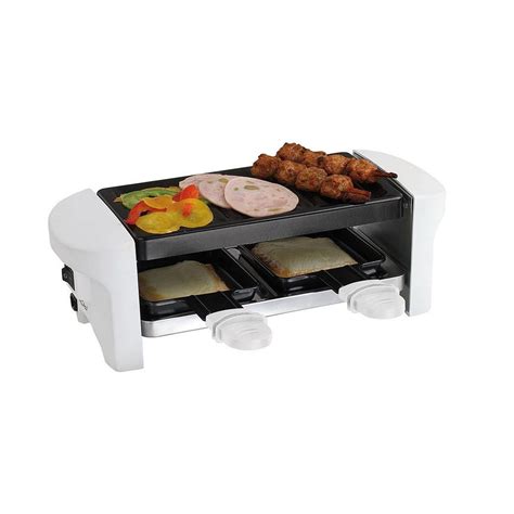 Livoo Appareil Raclette Gril Doc W Blanc Pas Cher Auchan Fr