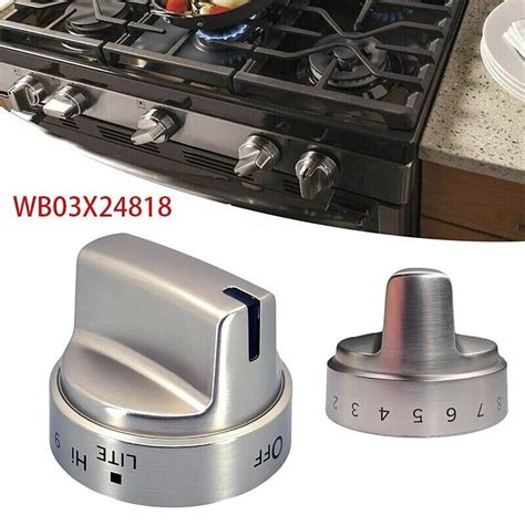 Wb X Stainless Steel Control Knob Compatible With Ge Gas Range