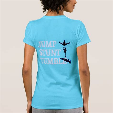 Cheer Jump Stunt Tumble T Shirt Zazzle