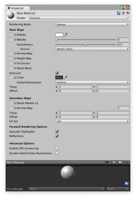 Unity Manual Creating And Using Materials