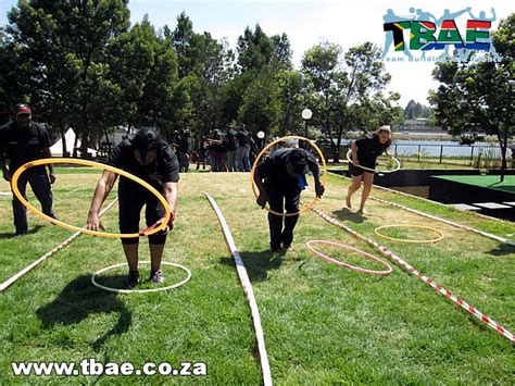 Hula Hoop Race Team Building Exercise