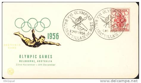 Ete 1956 Melbourne Jeux Olympiques 1956 Australia Canoe Canoa Sur Carte