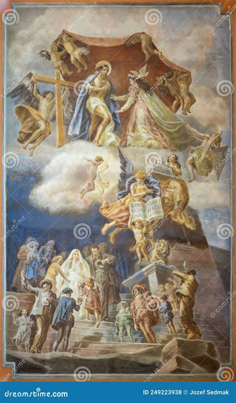 BARI ITALY MARCH 5 2022 The Fresco Of Marriage As The Symbol Of