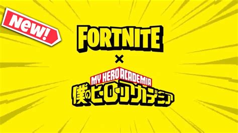 New Fortnite My Hero Academia Trailer Youtube