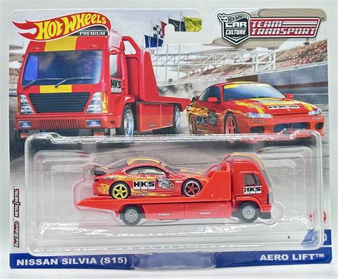 Hot Wheels Team Transport NISSAN SILVIA S AERO LIFT Auta