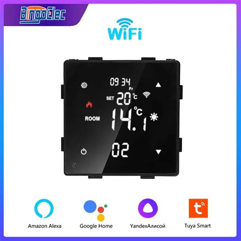 Bingoelec Smart Wifi Touch Screen Thermostat Module For Electric Floor Heating Water Boiler