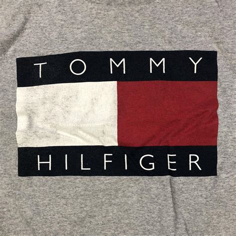 Vintage Tommy Hilfiger Big Flag Shirt Good Depop