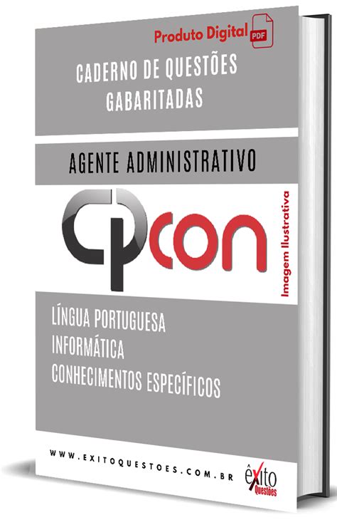 CADERNO DE QUESTÕES GABARITADAS AGENTE ADMINISTRATIVO CPCON 2023