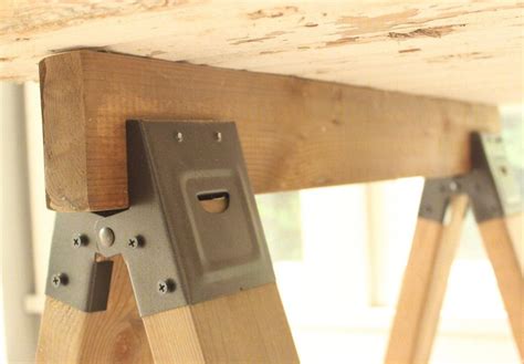 How to Build a DIY Sawhorse Table for $25 | Hawk Hill