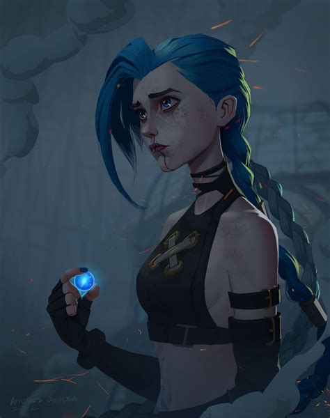 Fan art Jinx (Arcane), Andrés Quiroga | Character art, League of ...