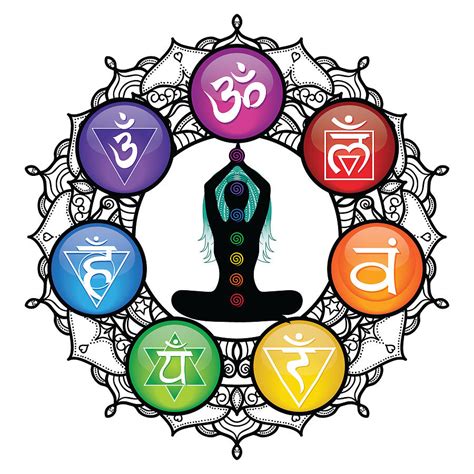 Chakra Wheel Of Life Wbg Digital Art By Serena King Pixels