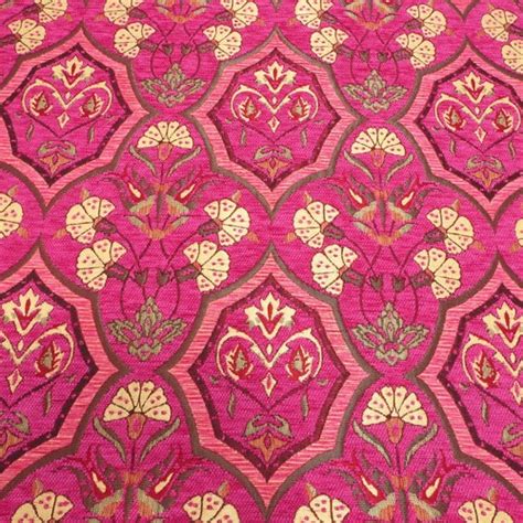 Upholstery Fabric Turkish Fabric By The Yards Turkish Pink Etsy