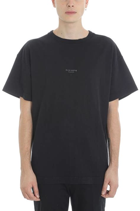 Acne Studios Black Cotton T Shirt Acnestudios Cloth Cotton Tshirt