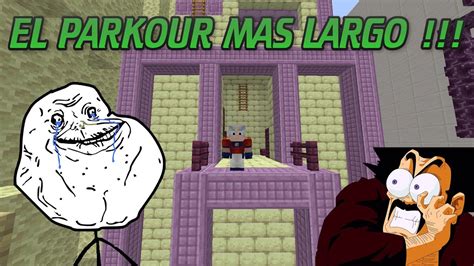 El Parkour Mas Largo Que Eh Visto Minecraft Parkour Youtube