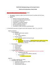 Study Guide Renal And Gu Dysfunction Iaco Docx Nur