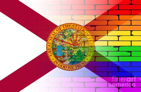 Gay Rainbow Wall Florida Flag Digital Art By Bigalbaloo Stock Pixels