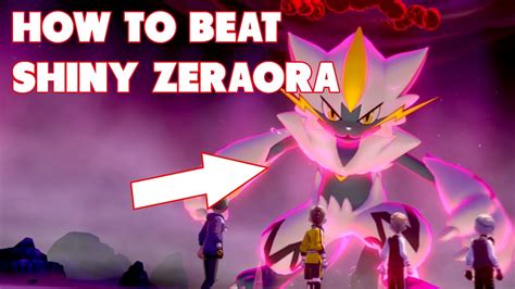 HOW TO BEAT SHINY ZERAORA RAIDS Pokemon Sword Shield YouTube