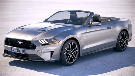 Mustang gt convertible model - TurboSquid 1204999