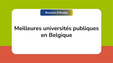 The 9 Best Universities in Belgium in 2023