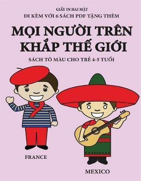 Sach to mau cho trẻ 4 5 tuổi Mọi người tren khắp thế giới Ai Nguyen