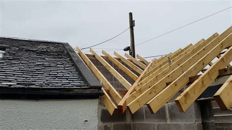 Valley Beam And Infill Rafters From The Top Of The Roof Plane Youtube