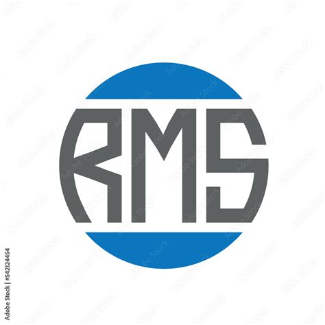 RMS letter logo design on white background. RMS creative initials circle logo concept. RMS ...