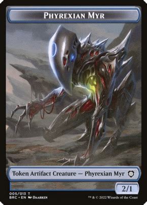 Mtgnexus Phyrexian Myr From The Brothers War Commander Tokens