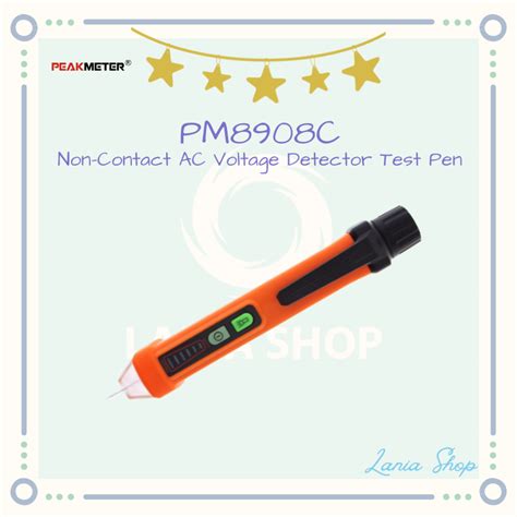 Jual Peakmeter Pm C Non Contact Ac Voltage Detector Test Pen