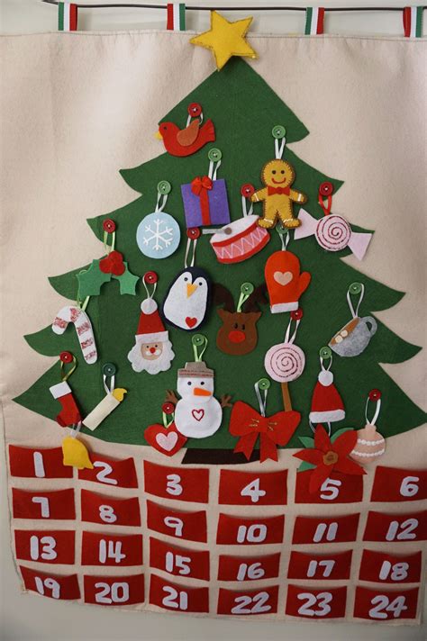 Felt Advent Calendar Christmas Tree