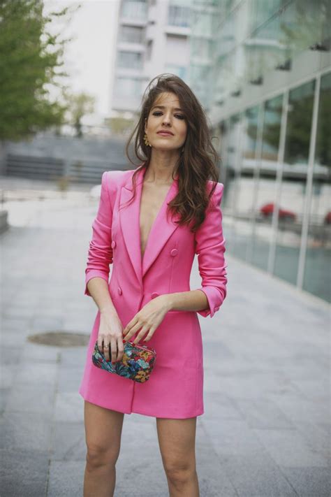 Vestido Blazer Fucsia Lowcost Invitada Perfecta