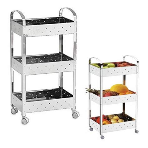 Fruteira E organizador multiuso mak inox 14 01 em Promoção Ofertas na