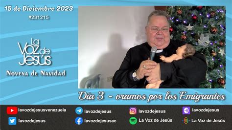 Novena De Navidad D A Oramos Por Los Emigrantes De Diciembre