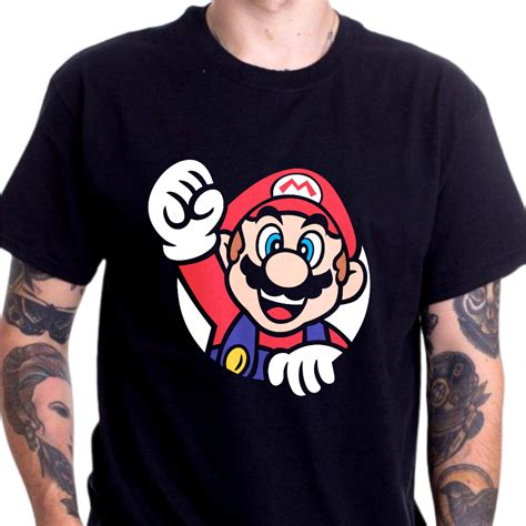 Camisa Camiseta Super Mario Bros Game Retro Movie Luigi Princesa