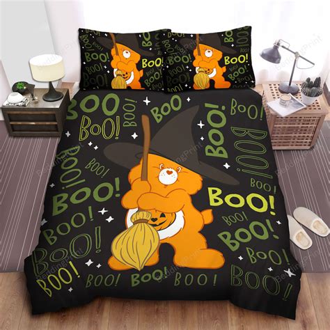 Care Bears Halloween Trick Or Sweet Bear Bed Sheets Duvet Cover Bedding