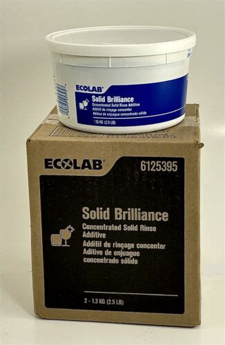 Ecolab Concentrated Solid Brilliance Rinse Additive Formula