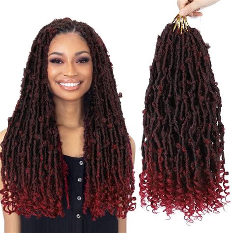 Yami Faux Locs Braiding Hair 18 Inch 6 Pack Croceht Hair Butterfly Locs