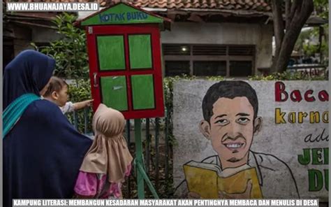 Kampung Literasi Membangun Kesadaran Masyarakat Akan Pentingnya