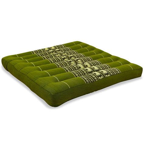 Coussin Dassise En Kapok 50 Cm VertÉléphants 1018136812