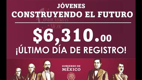 ÚLTIMO DÍA DE REGISTRO Realiza VINCULACIÓN al programa Jóvenes