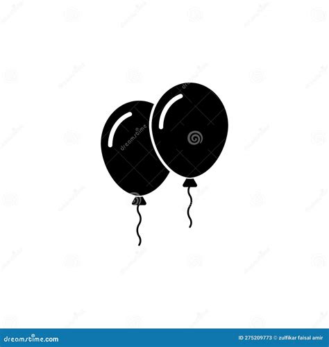 Balloon Icon . Party Balloon Icon Decoration Birthday Vector. Balloon ...