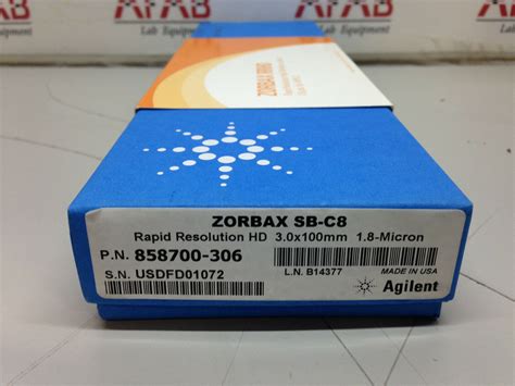 Agilent Zorbax HPLC Column SB C8 Rapid Resolution HD 3 0x100