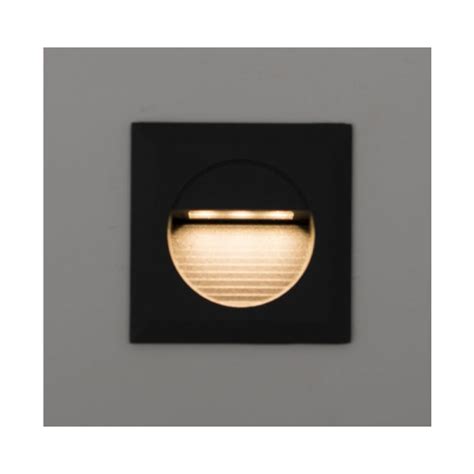 KSR Lighting Mini Carpio 1 2W Warm White LED Square Recessed Wall