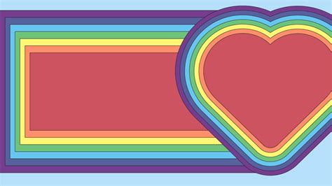 Rainbow Heart Backgrounds