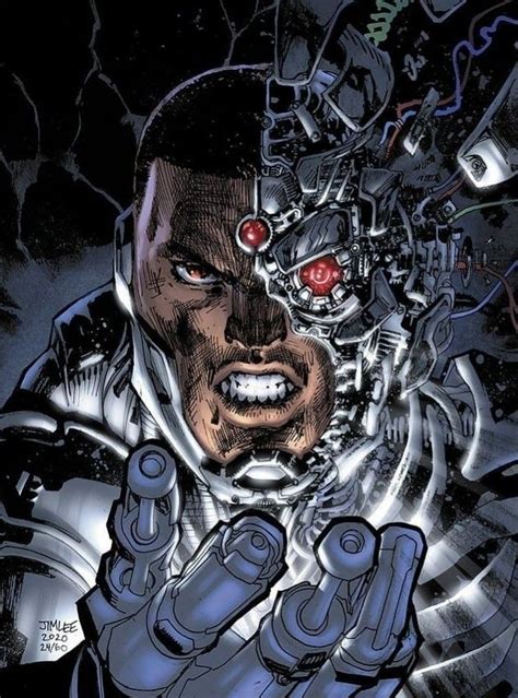 Cyborg Cyborg Cyborg Dc Comics Jim Lee Art