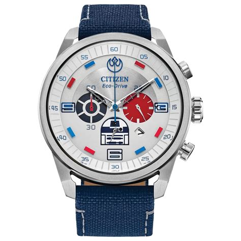 Citizen Eco Drive Star Wars R2 D2 Chronograph Stainless Steel Watch