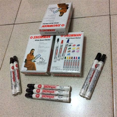 Jual Spidol Board Marker Snowman Bg Hitam Hijau Merah Biru Di Lapak