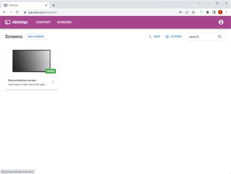 setup   digital signage screen