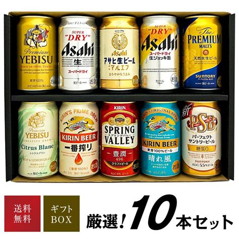 母の日 御祝 誕生日 ビール 10本セット ビール 10種 ビール 飲み比べ ギフト セット 詰め合わせ New B 10酒食処 寺津