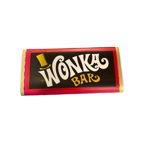 Barra De Chocolate De Willy Wonka 3 Etsy España