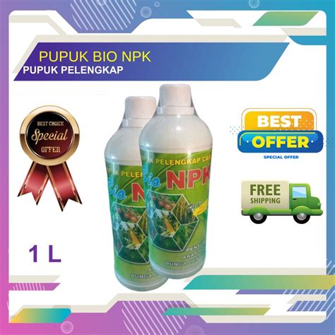 Jual Pupuk Tanaman Pupuk Pelengkap Cair Bio Npk Plus Giberelin Acid